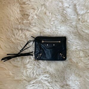 Vintage | rare balenciaga black city Porte chèvre coin pouch / clutch wallet